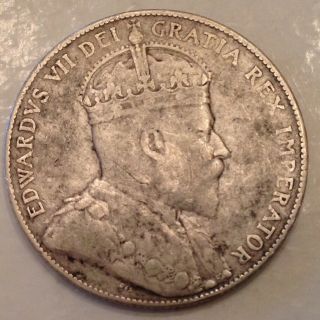 1903 H Canada Edward Vii 50 Cents