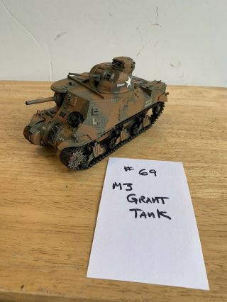 Built 1/35 Wwii Us Grant Medium Tank Painted Detailed