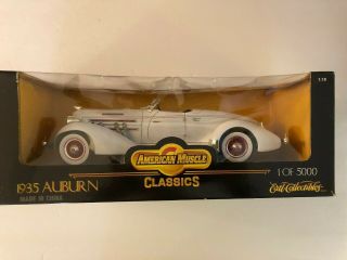 1/18 Ertl American Muscle Classic 1935 Auburn White 1 Of 5,  000 Never Out Of Box