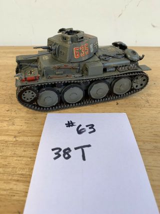 Built 1/35 Wwii Panzer 38t Light Tank Painted Detailed