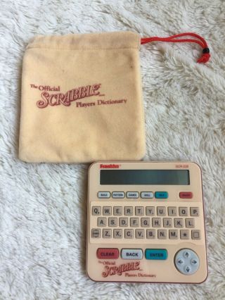Franklin Electronic The Official Deluxe Scrabble Players Dictionary Scr - 228
