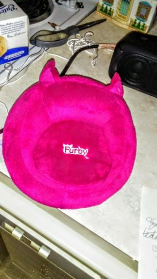 2012 Hasbro Pink Furby Couch Bed Lounge Stuffed Bean Bag Chair Sofa Plush