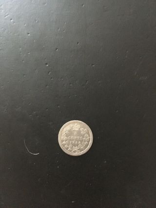 Canada Canadian Queen Victoria 5 Cents Silver Nickel 1858 Uncirculated Rare