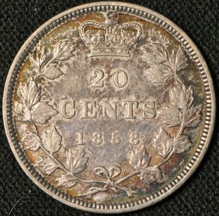 Canada 1858 20 Cent Piece - Collector 