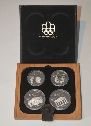 1976 Canada Montreal Olympics 4 Coin Silver Proof Set / Series 2