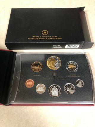 2008 Royal Canadian Proof Silver Double Dollar Set 400th Anniversary Of Quebec