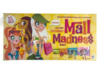 2004 Electronic Mall Madness Hasbro Gaming Talking Complete Milton Bradley