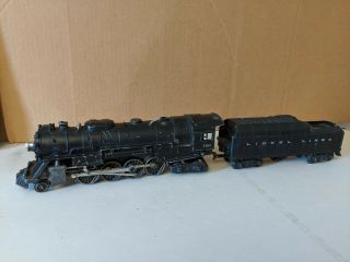Lionel Postwar 736 2 - 8 - 4 Berkshire Steam Engine And 2046w Tender