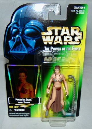 Kenner Star Wars Power Of The Force Princess Leia Slave Jabba 