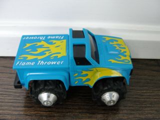 Vintage 1981 Ljn Rough Riders 4x4 Flame Thrower Blue Pick Up Truck