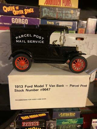 Ertl 1913 Ford Model T Van Bank Parcel Post Usps 9647
