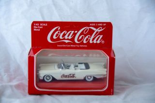 Coca - Cola White Cadillac Eldorado 1:43 Scale Diecast Model By Solido