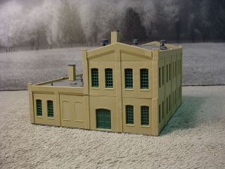 N Scale 2 Story D.  B.  & H.  Warehouse 8 " X 6 " X 3 1/2 " Completed Kit