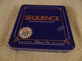 Sequence Game Of Strategy Deluxe Tin Special Edition With Cushioned Playing Mat