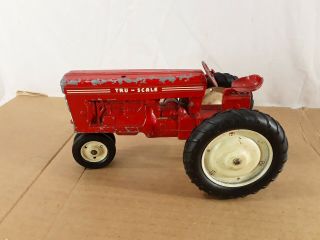 Vintage Tru Scale Tractor Toy - Red - International Harvester See Pictures 2