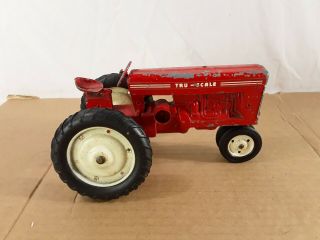 Vintage Tru Scale Tractor Toy - Red - International Harvester See Pictures 3