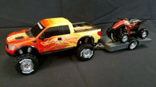 Toy State Road Rippers Light And Sound Sport Trailer: Ford F150 With Atv