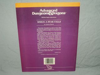 AD&D 1st Ed Adventure Module - UK4 WHEN A STAR FALLS (HARD TO FIND and EXC) 3