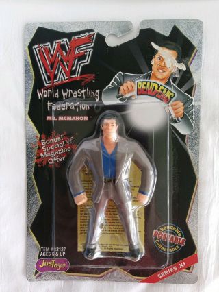 1999 Wwf/wwe Justoys Bend - Ems " Mr.  Vince Mcmahon " Series 7 Poseable Action.