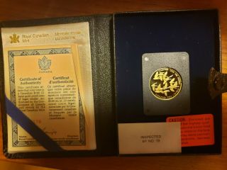 1978 Canada Together $100 Gold Coin (proof,  Pf) Canadian W/ Case &