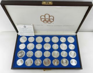 1976 Canada Olympic Uncirculated Set - 28 Sterling Silver $5 & $10 Coins T31