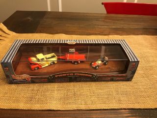Hot Wheels Collectibles Photo Finish 56 Ford Pickup,  Trailer And Sprint Car