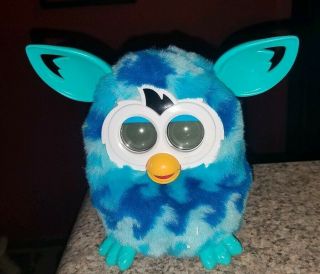 Furby Boom Blue Waves 2012 Hasbro Interactive Electronic Pet Toy