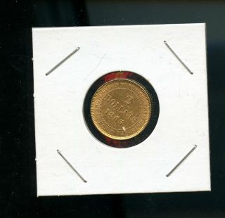 1885 Newfoundland $2 Gold Ms Cp906
