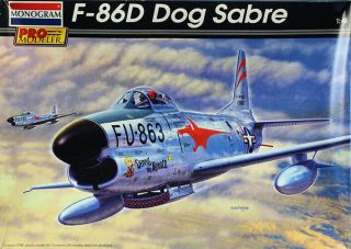 Monogram Pro Modeler 1:48 F - 86 D F86d Dog Sabre Plastic Aircraft Kit 85 - 5960u