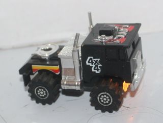 Vintage 1981 Ljn Rough Rider Stomper Black Semi W/ Flames 4x4 Truck