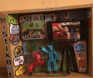 Zing Stikbot Studio Stop Motion Animation Pets Kids Toy - Red Dog (12c)