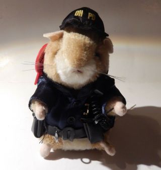 2003 Gemmy Dancing Hamster Police Officer Ron Dhpd Sings " Bad Boys " Nonworking