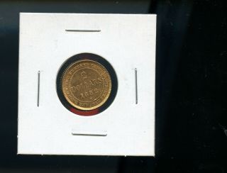 1882 Newfoundland $2 Gold State Cp840