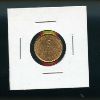 1881 Newfoundland $2 Gold State Cp839