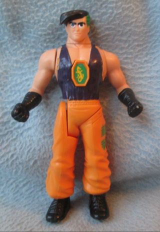 Dragon Kick Action Figure Only For Milton Bradley Karate Fighters Game