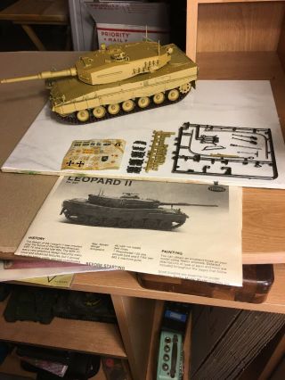 1/35 Testors Leopard 2 Built Basically Primed Ready Too Finish Only