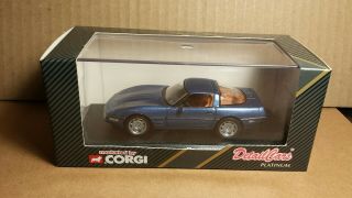 Corgi Detail Cars | Corvette Zr - 1 Coupe | Blue | 1:43 Scale | Die - Cast | 1990s