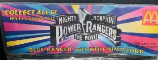 McDonald’s Mighty Morphin Power Rangers The Movie Blue And Pink Ranger Ninjazord 3