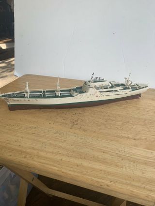 Built Ns Savannah Nuclear Merchant Ship 1/400 ? Scale Plastic Model 14.  5” Long