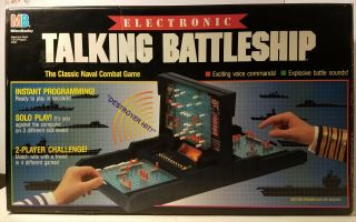 Electronic Talking Battleship Game Milton Bradley Complete/tested 1989 3