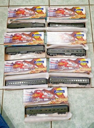 7 Athearn Ho Nickel Plate Road Passenger Cars Diner Coach Baggage,  In Boxes