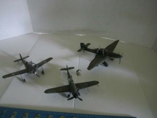 1/72 Ww2 German Ju87,  Bf109,  Hungarian Fw190.  Built And Painted