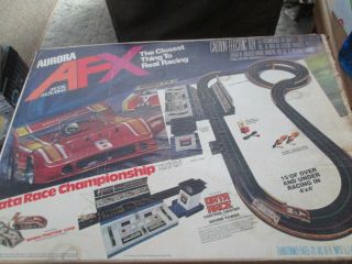 Afx Slot Car Track,  W/ Box,  And Cars,  You Gotta See This One.