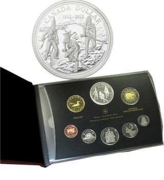 200th Anniversary War Of 1812 - 2012 Canada Silver Dollar Proof Set