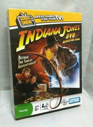 Indiana Jones Dvd Adventure Game By Hasbro Parker Brothers In Shrink Wrap