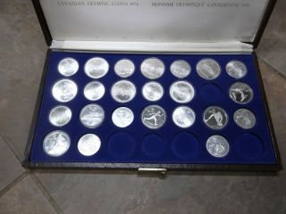 1976 Canada Olympic Unc Set - 18 Silver $5 & $10 Coins,  5 1986 $20 Silver