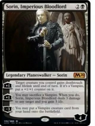 1x Sorin,  Imperious Bloodlord Mtg Magic 2020 M20
