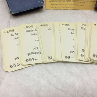 Vintage c1930s Card Game A Gold Mine Complete Fenton Michigan 3