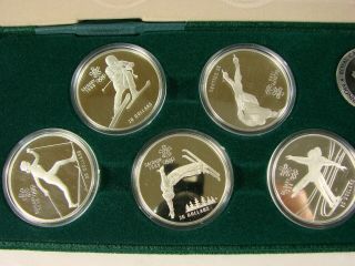 Royal Canadian 1988 Calgary Winter Olympics Silver Coin Set Case Proof 3