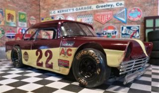 Custom Built 1:25 Scale 1956 Chevy Short Track Stock Car With 409 C.  I.  V8.